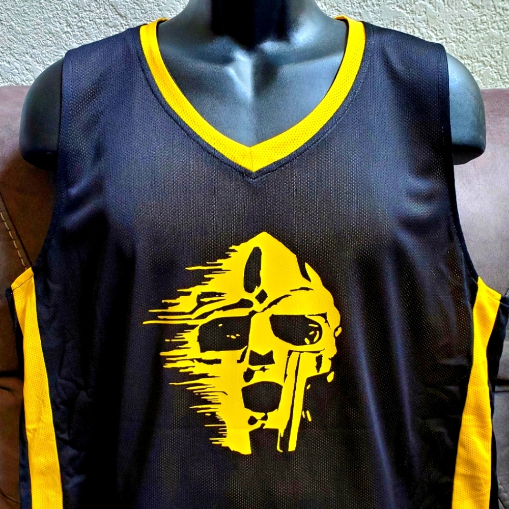MF Doom Basketball Hip Hop Jersey.  Size XL. Optional Sizes Available